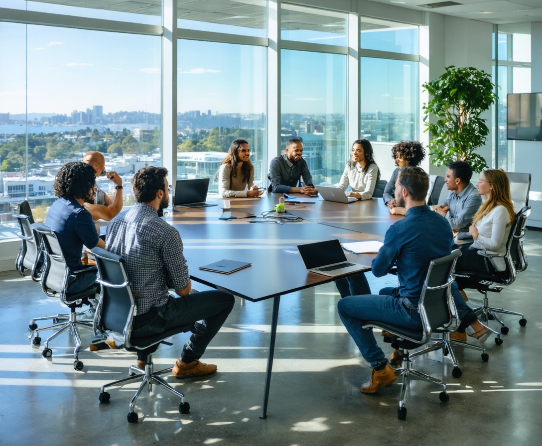 Команда академии в офисе в Сан-Франциско